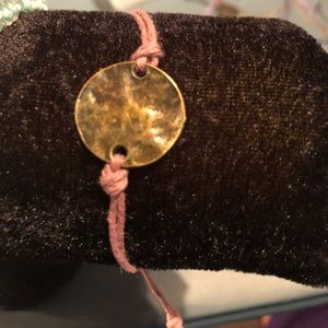 Pink adjustable bracelet